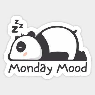 Panda Monday Mood Sticker